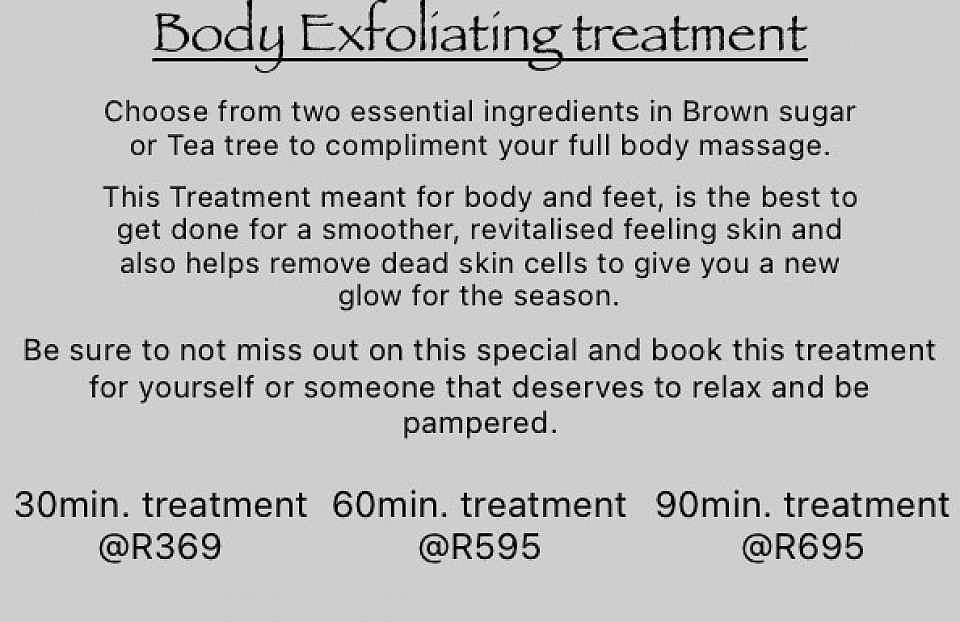 Body scrub special